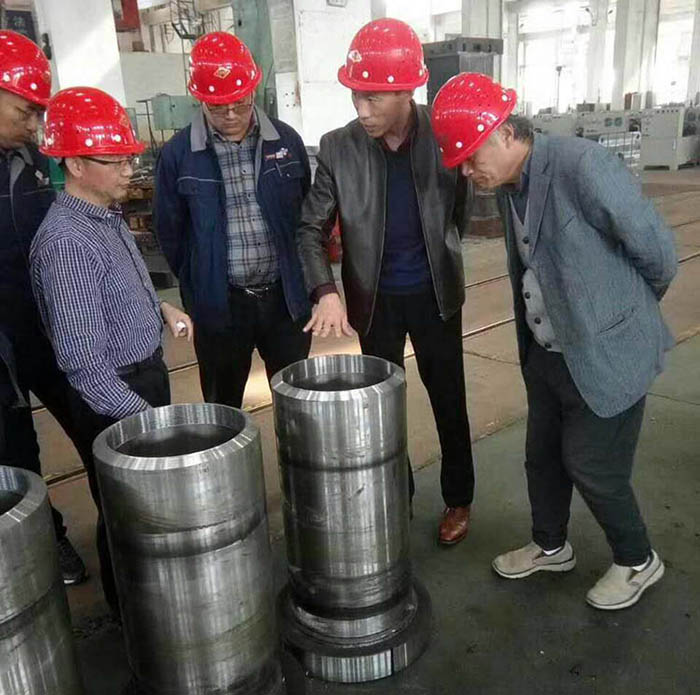 上海交大教授(shòu)來沃達重工指(zhǐ)導液壓機生産(chan)