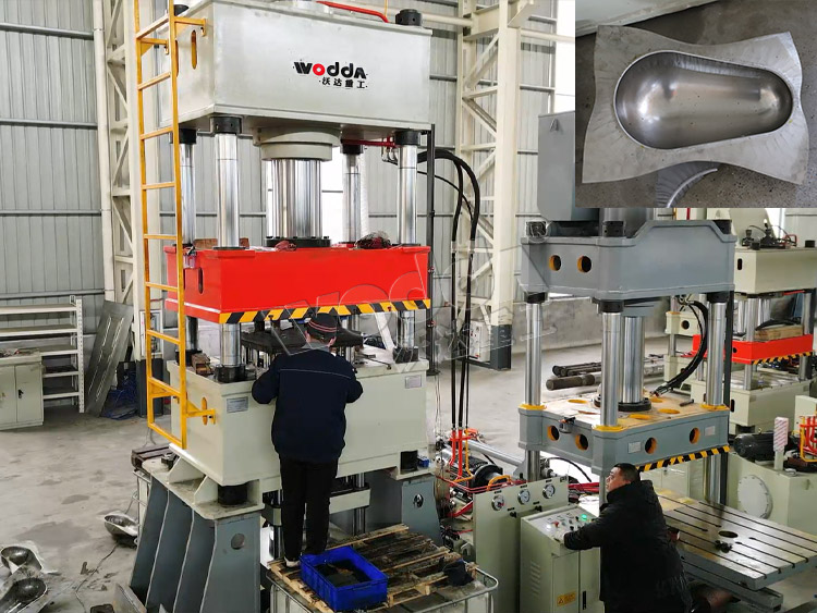 315噸不鏽鋼蹲(dun)便器拉伸液壓機(jī) 315噸不鏽鋼蹲便器(qi)拉伸液壓機